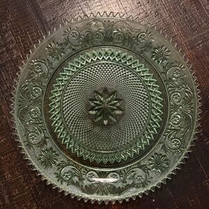 Vintage Tiara Chantilly Glass serving platter
